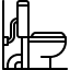 Toilet line icon